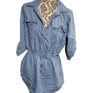 Denim mini dress or tunic